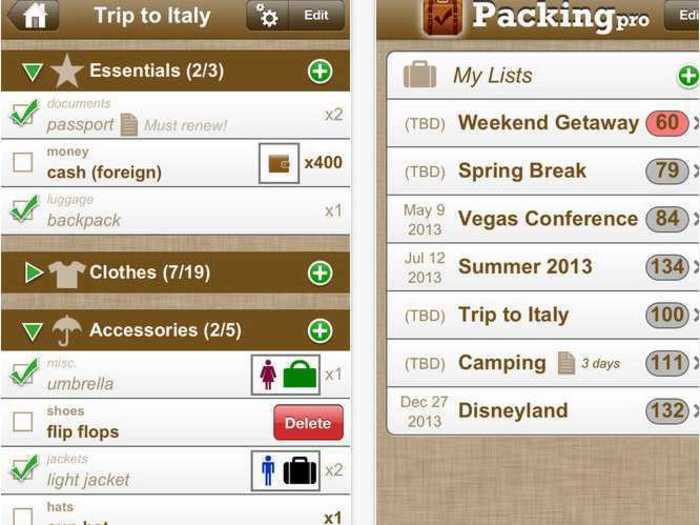 Packing Pro is an essential app for dealing with the most frustrating part of vacation.