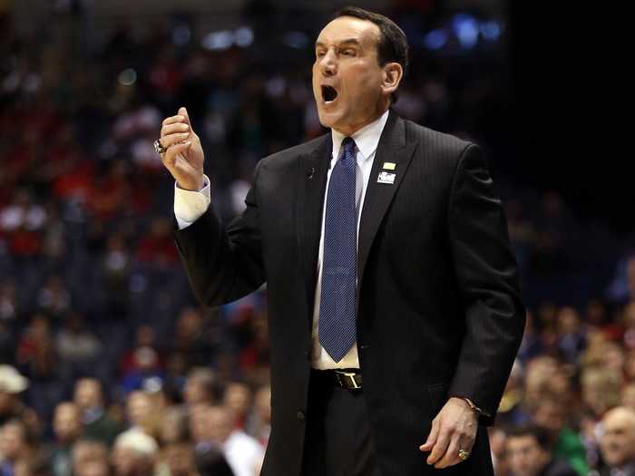 1. Mike Krzyzewski, Duke — $7.2 million