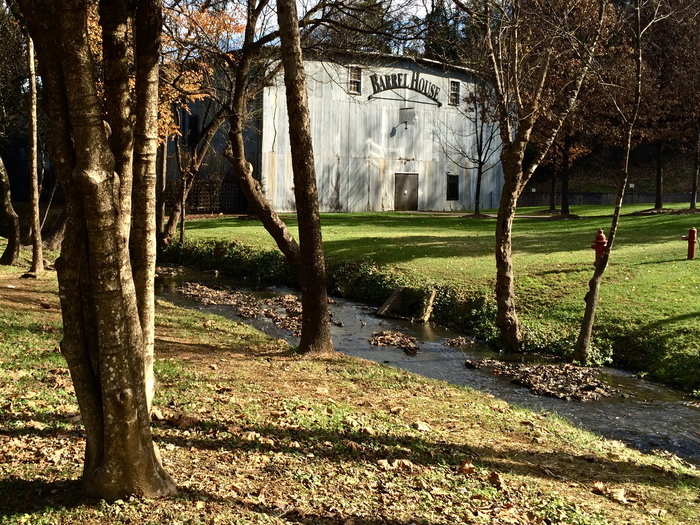 We make our way to the oldest and smallest barrel house at the distillery which hold about 6,000 barrels.