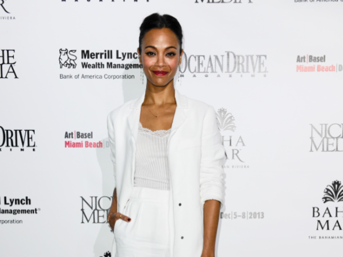 Actress Zoe Saldana hosted a Niche Media party.