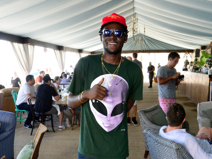 Theophilus London also hung out at the Soho Beach House on day 5 of Art Basel.