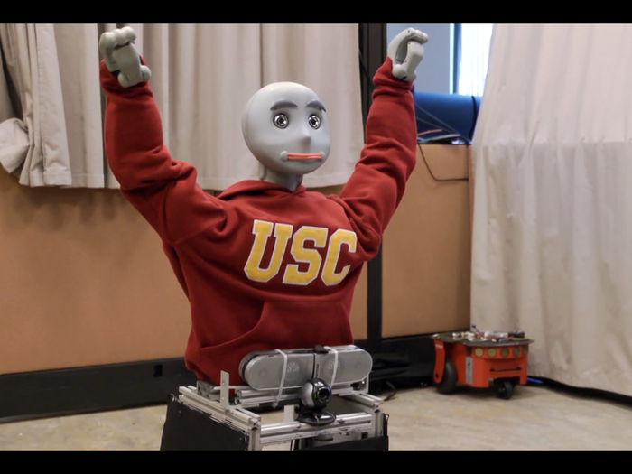 Social humanoid robots are already serving a purpose in the medical world. This robot engages patients in lightweight physical therapy, matching their arm movements.