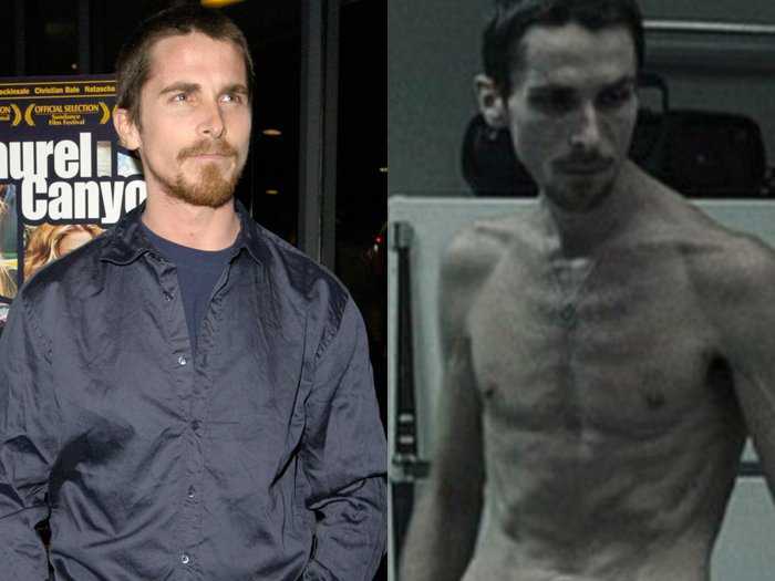 Christian Bale lost more than 63 lbs. for his role in "The Machinist."