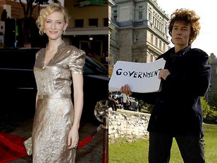 Cate Blanchett played legend Bob Dylan in "I