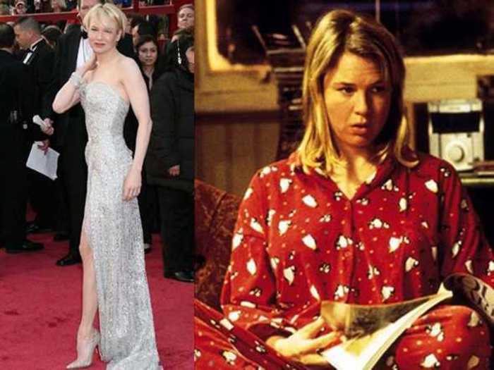 Renée Zellweger has both gained and lost weight for her film roles.