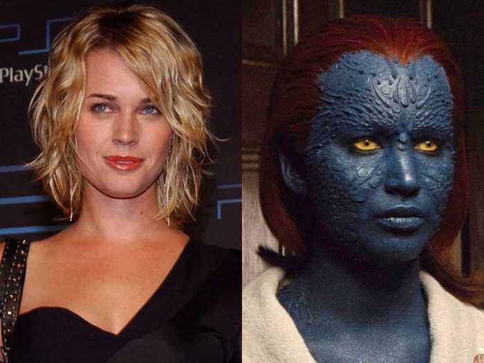 Rebecca Romijn wore hundreds of plastic scales in "X-Men."