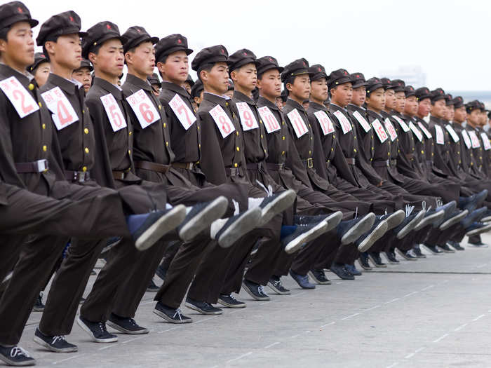 North Korean men must stay in the army for at least six years, during which they have minimal communications with their families.