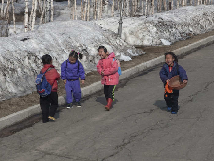 Lafforgue says that he loved photographing North Korea because he wanted to capture real emotion among the people. "They