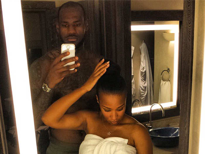 LeBron and Savannah are high-school sweethearts, and they have two kids together.