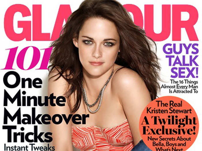 “Twilight” star Kristen Stewart appeared on the cover of Glamour