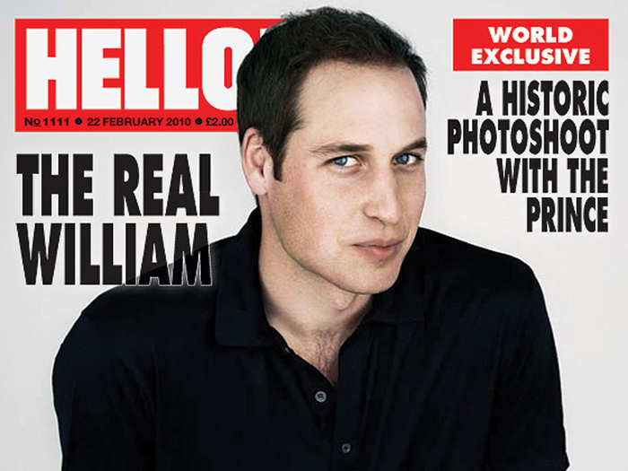 Prince William covered the February 22, 2010 issue of Hello! magazine.