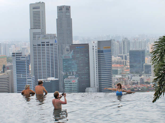 Understandably people take lots of photos in the pool.