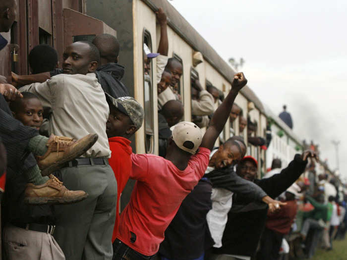 Train travel got less pleasant in Kenya during a January 2010 strike by minibus drivers.