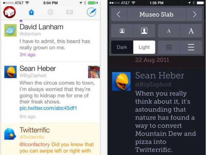 Download Twitterrific to manage chaotic news feeds.