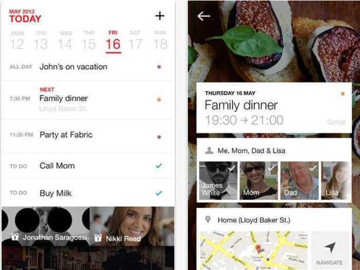 Cal is a calendar app that syncs with all your important tasks.