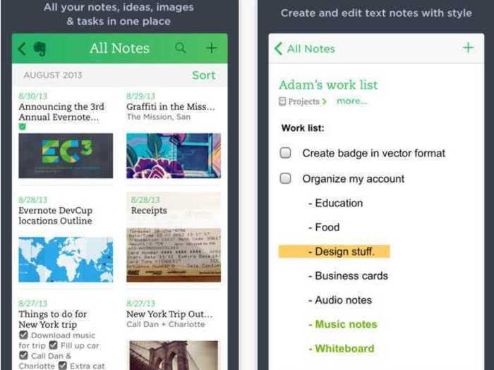 Use Evernote to get things done.