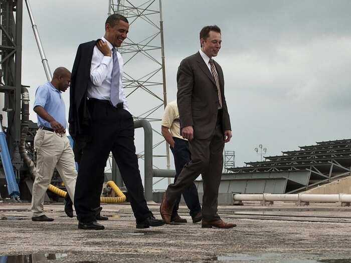 And did we mention he toured Cape Canaveral with Barack Obama?