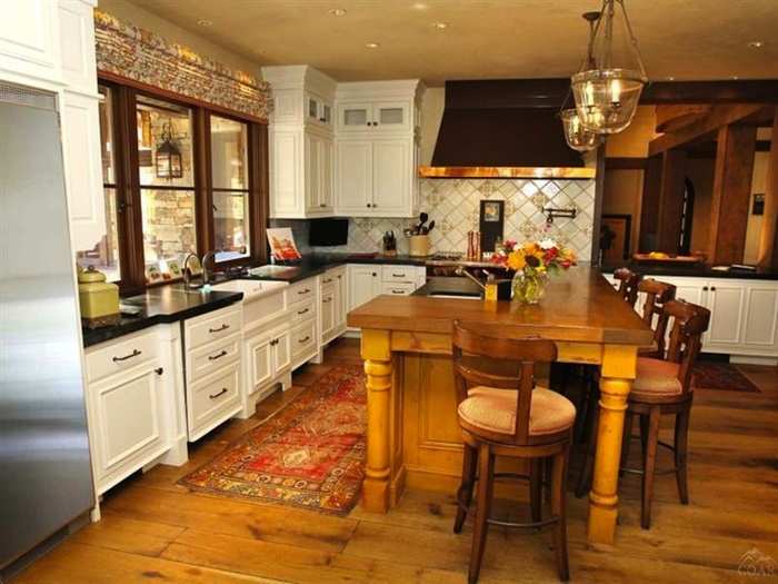 The gourmet-style kitchen