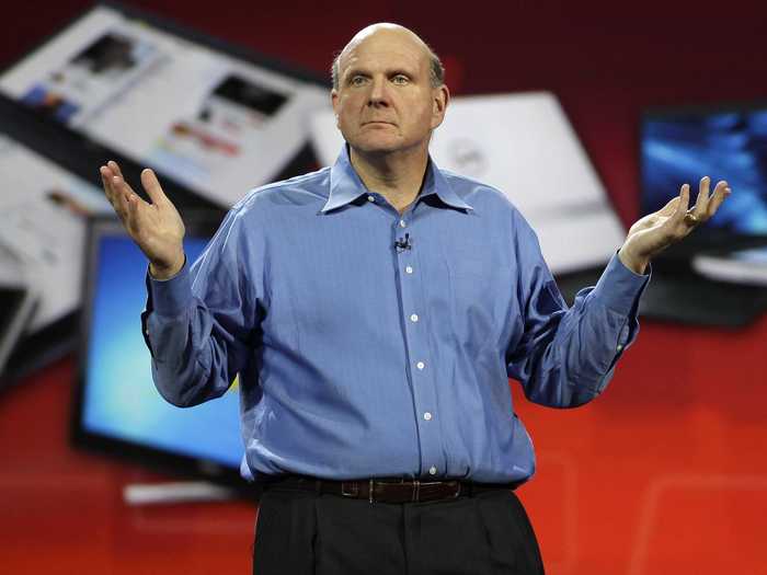 Steve Ballmer on one of his crowning achievements.