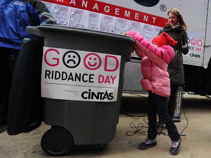 This year the city also celebrated "Good Riddance Day" on December 28.