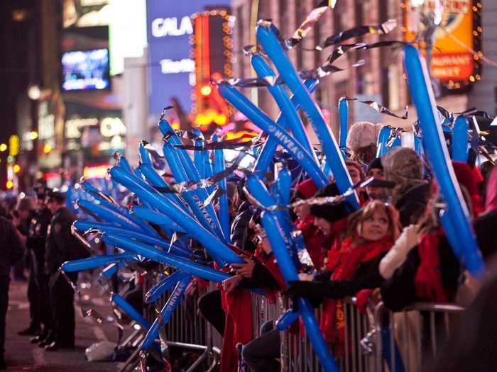 Approximately 1 million people will crowd into Times Square for the event.