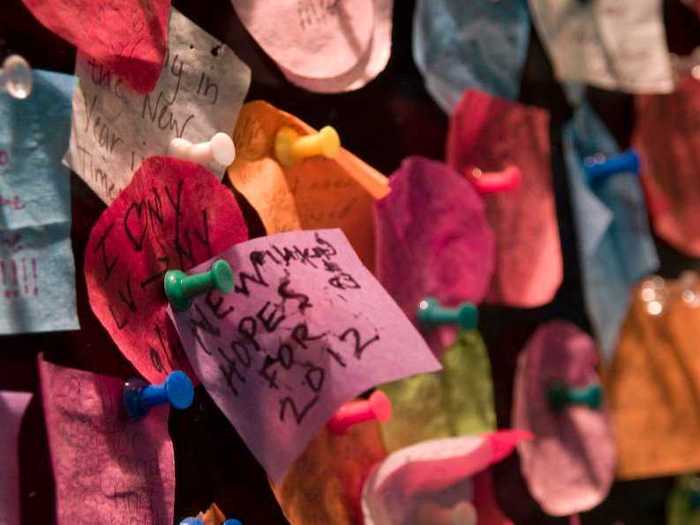 More than a ton of confetti is dropped on Times Square.