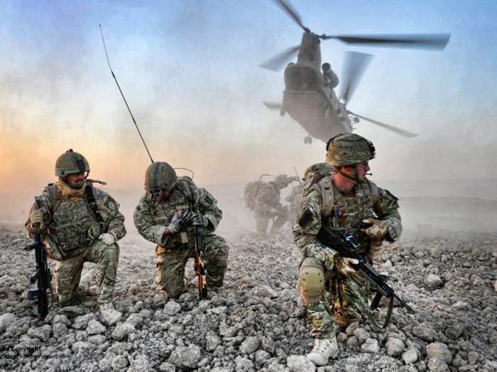 At its peak in 2009, the U.K. had 9,000 troops in Afghanistan. The most significant contributions came from the Royal Navy, the Royal Air Force, and Special Air Service, an elite regiment of the British Army.