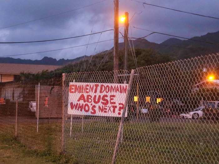 Plowing under sacred sites is just one instance of ongoing land conflicts here on Hawaii between natives and local government.