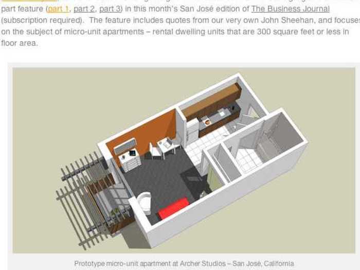 San Jose is also getting its own 300-square-foot micro apartments.