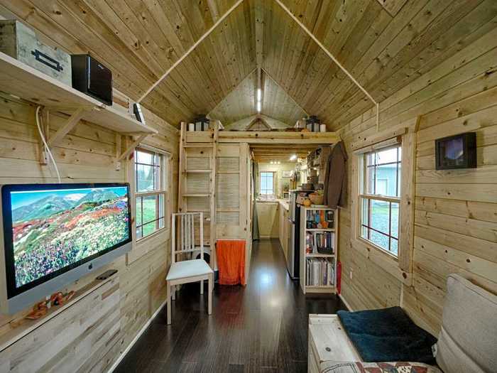 This 140-square-foot home is beautifully designed.