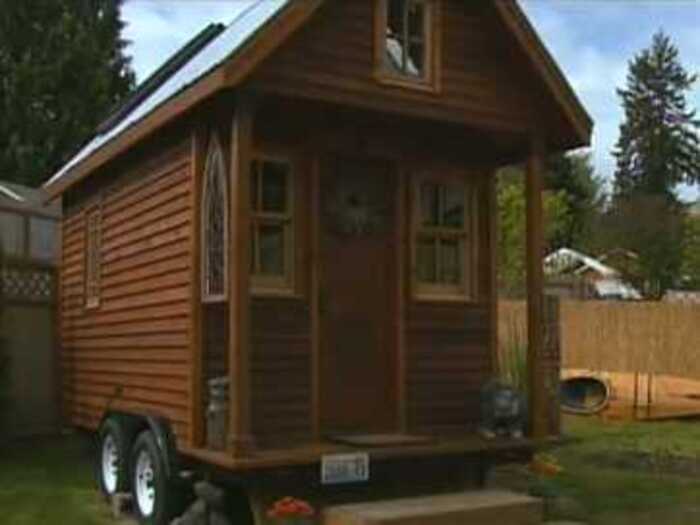 This 84-square-foot home cost just $10,000 to build, and even less to maintain.