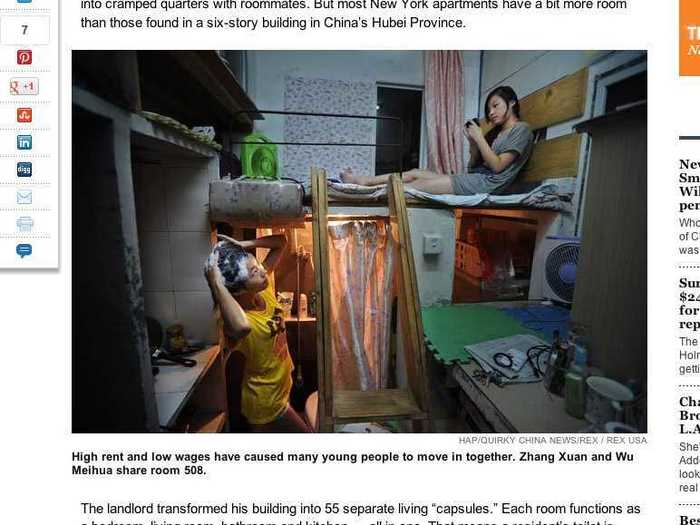 China is building 50-square-foot apartments which are meant for two people.