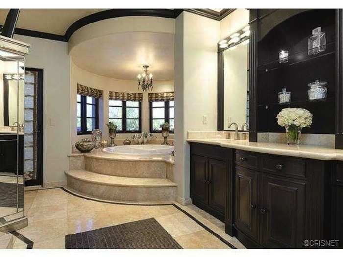 The tub in the master bath is huge, plus the detached shower has music-playing capabilities.