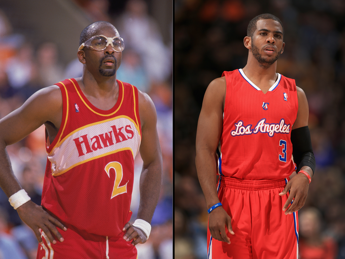 #11 Moses Malone (Atlanta Hawks) and Chris Paul (Los Angeles Clippers)