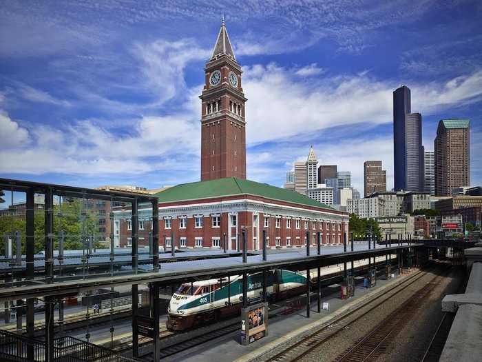 The King Street Station in Seattle was renovated to improve pedestrian connections inside and around the depot, as well as to restore architectural features from when it was first built in 1906.  (ZGF Architects LLP)