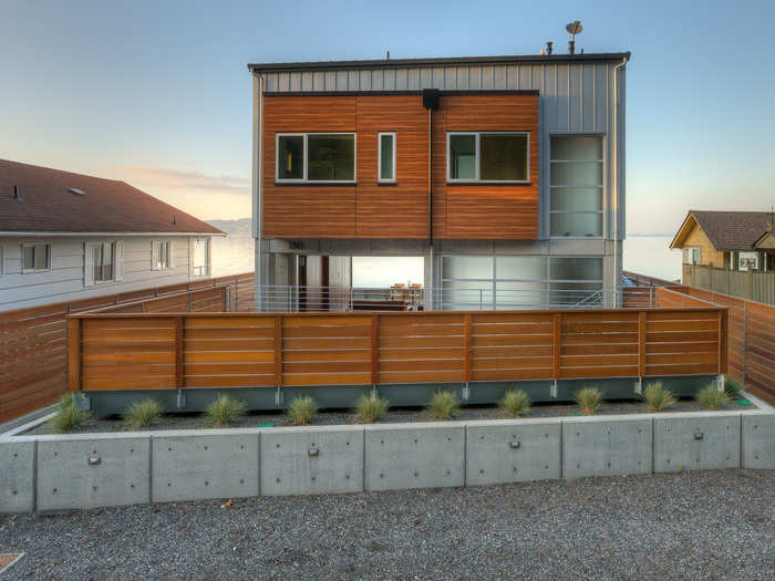 The homeowners lived in a cabin on this 30-feet by 30-feet area before designers cleared the land and began the 7-year project.