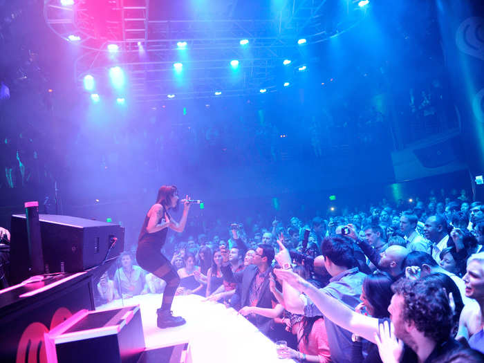 Later that night, I attended the iHeartRadio party at the Haze nightclub in the Aria hotel where Krewella performed.