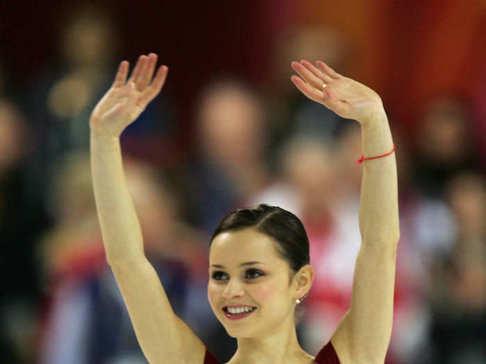 THEN: The 5-foot-2 Sasha Cohen won silver in 2006 for the U.S. despite falling on her first jump in her final free skate.