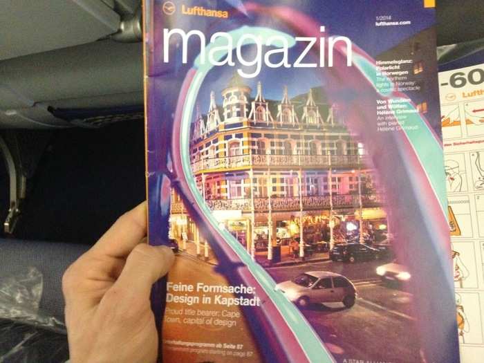 …and in-flight magazine.