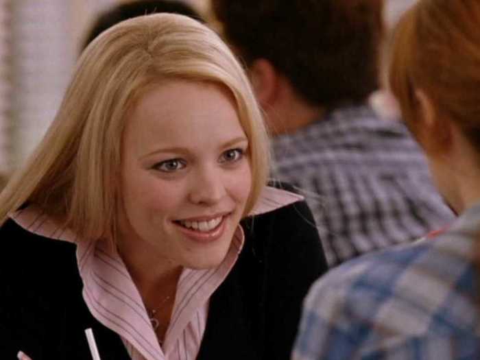 THEN: Rachel McAdams played Regina George, the leader of the mean girl pack.