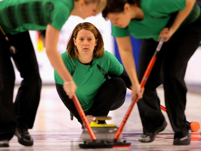 Debbie McCormick (curling) is a distributor for Goldline, a gold seller.