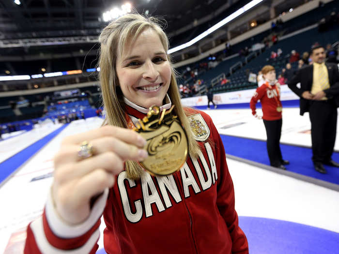 Jennifer Jones (curling) is a lawyer for National Bank Financial.