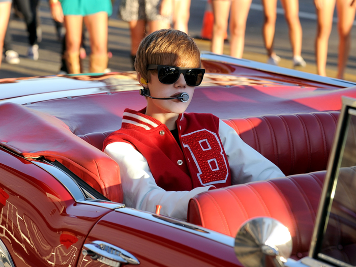 2012: Bieber was pulled over on the Ventura Freeway for driving at a speed of over 100 miles per hour.
