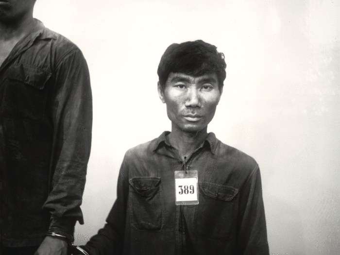 Prisoner #389 of the Khmer Rouge in the late 1970s. Led by infamous dictator Pol Pot, the Khmer Rouge carried out the Cambodian Genocide, during which more than 2 million people were killed.