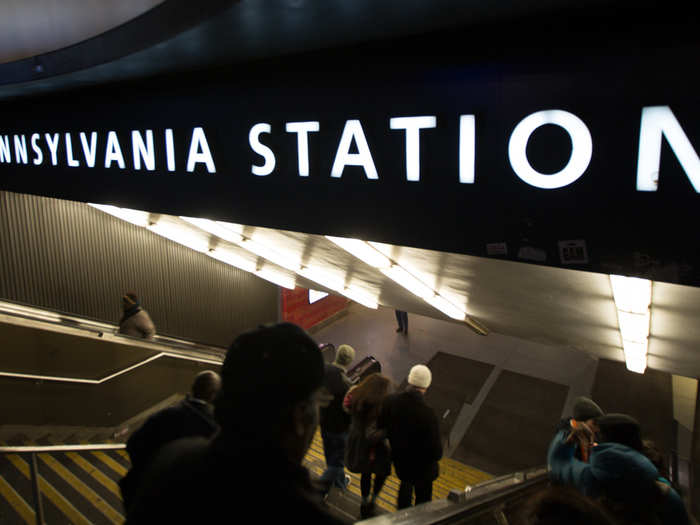 Penn Station was still full of people at 2 o