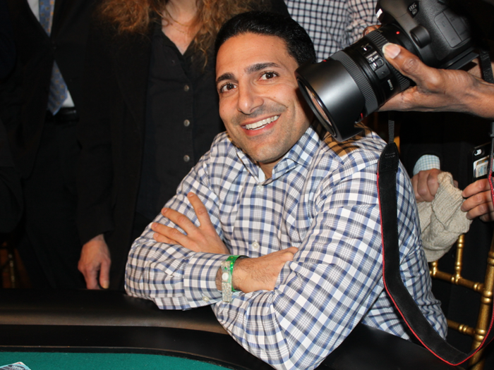 Pershing Square trader Ramy Saad gives us a smile as he finishes in second place.