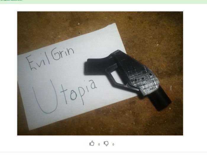 Taking a closer look, we can see that this is, in fact, an untraceable 3D-printed gun.