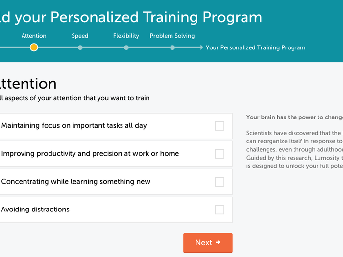 Lumosity is popular among some people struggling with A.D.H.D., but many of these "areas of improvement" will be relatable to almost everyone.