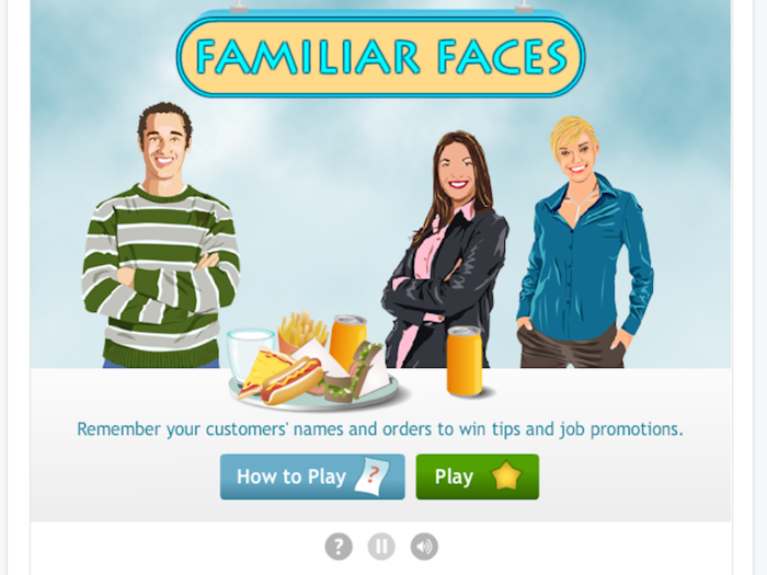 Familiar Faces is another memory game, but it