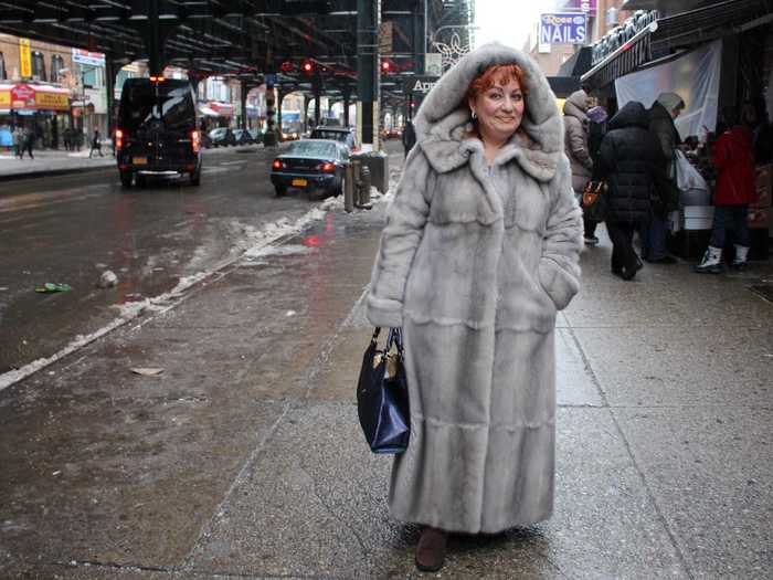 ...and ultra warm. Women from Mother Russia know how to dress for snow. It was about 20 degrees when we went.